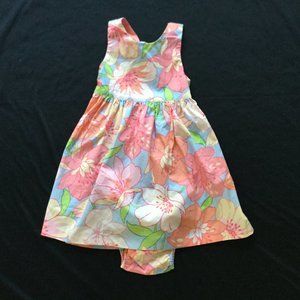 Vintage Gap tropical pastel dress 4T NWT